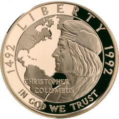 5 Dollars Christopher Columbus Quincentenary