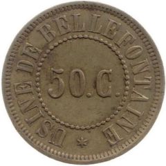 50 Centimes - Usine de Bellefontaine Saint-Ursanne