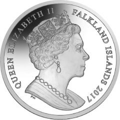 1 Crown - Elizabeth II 35th Anniversary of Liberation, Lest we forget, Silver Proof Coloured