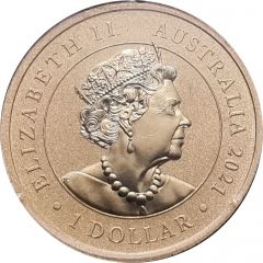 1 Dollar - Elizabeth II 6th Portrait - Merry Christmas 2021