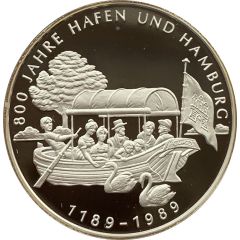 Medal - 800 Years of the port of Hamburg