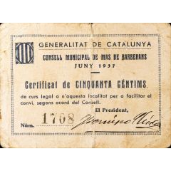 50 Céntimos Mas de Barberans