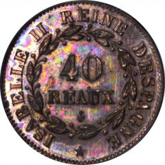 40 Reaux - Isabella II Pattern