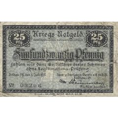 25 Pfennig Spar- und Darlehnsverein Soltau