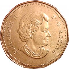 1 Dollar - Elizabeth II Lucky Loonie 2006