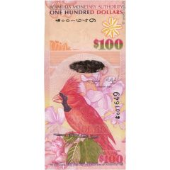100 Dollars - Elizabeth II Red cardinal