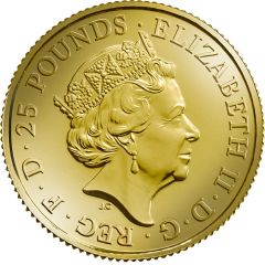25 Pounds - Elizabeth II Gold Standard, 1/4 oz Fine Gold