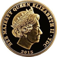 5 Pounds - Elizabeth II 1982 portrait - smiling queen with white hat and necklace