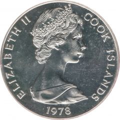 5 Dollars - Elizabeth II James Cook, Set Issue