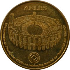Tourist token - Monnaie de Paris - Arles - Les Arènes N°5 - UNESCO 30e anniversaire