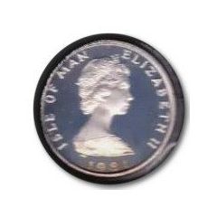 1 Penny - Elizabeth II Manx cat, Silver