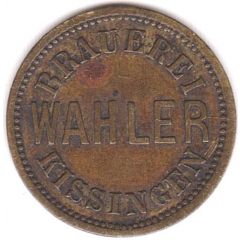 1/2 Liter Bier Waher Brauerei, Kissingen