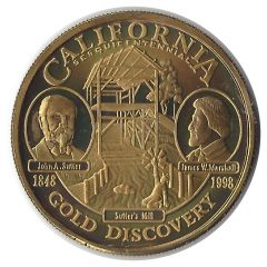 Token - California Gold Discovery California Sesquicentennial