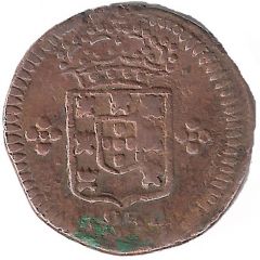 15 Réis - 1/4 Tanga - Pedro V Damão Mint