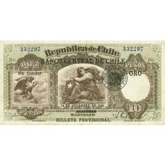 10 Pesos 1 Condor - overprint on P#63