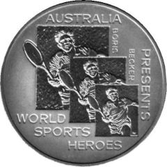 Round - 1 Oz Silver World Sports Heroes