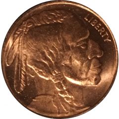 1/4 oz Copper Native American