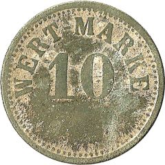 10 Pfennig Wert-Marke