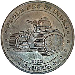 Monnaie de Paris Tourist Token - Saumur Musée des Blindés - Char B1 Bis