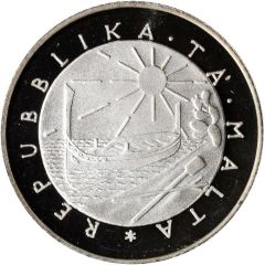 25 Liri First Gozitan Coin - Pattern
