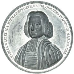 Medal - Victoria Charles Wesley, white metal