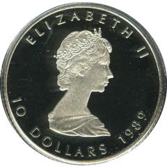 10 Dollars - Elizabeth II 2nd Portrait, 1/4 oz. Platinum Bullion Coinage