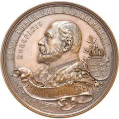 King Karl of Württemberg and Count Eberhard im Bart