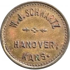 1 Dollar - W. J. Schwartz Hanover, Kansas