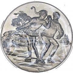 Holiday Greeting Card Medal - Winter Scene