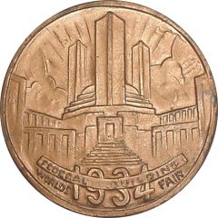 Medal - 1934 Chicago Worlds Fair Walgreen