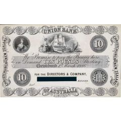 10 Pounds - Victoria Union Bank of Australia Limited