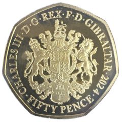 50 Pence - Charles III Elvis Presley, Gold