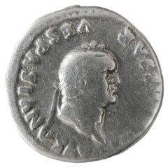 Denarius - Vespasian PON MAX TR P COS VII, Pax