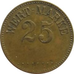 25 Pfennig Wert-Marke