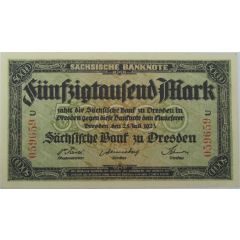 50 000 Mark Sächsische Bank