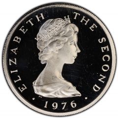 10 Pence - Elizabeth II Triskelion on map, Platinum