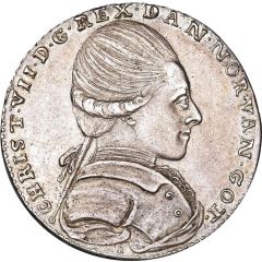 1 Krone - Christian VII King`s birthday