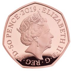 50 Pence - Elizabeth II Battle of Britain, Gold Piedfort