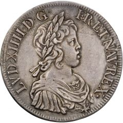 Silver Ecu with short wick - Louis XIV