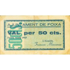 50 Céntimos Foixà