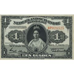 1 Gulden - Young Wilhelmina