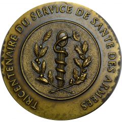 médaille TRICENTENAIRE DU SERVICE DE SANTE DES ARMEES