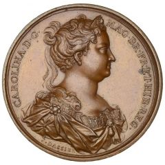 Medal - George II Queen Caroline, bronze