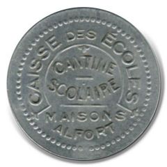 2 Francs - Caisse des écoles - Cantine scolaire Maisons-Alfort