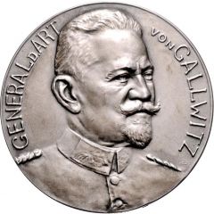 Medal - General Max von Gallwitz and the military sucess at the battle of Namur