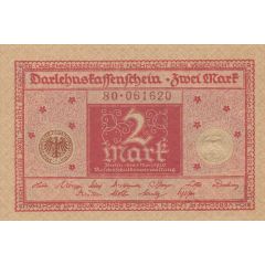 2 Mark Darlehnskassenschein