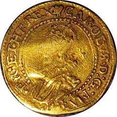 1 Crown - Charles I Tower mint, 3rd bust, mule