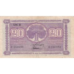 20 Markkaa