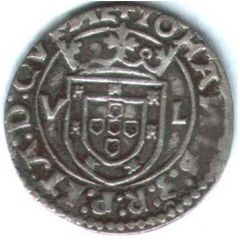 Tostão `V-L` – João III 1st Type, Lisboa mint
