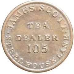 Medal - Farthing Token Birmingham - James Scott Tea Dealer